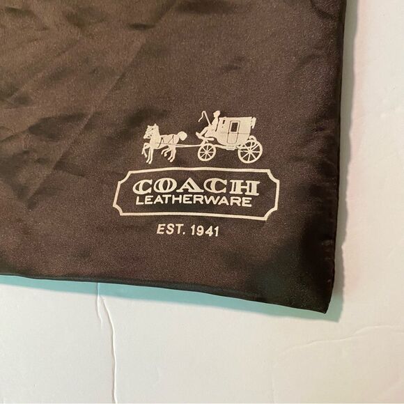 COACH Satin Brown Dust Bag Drawstring 15x19.5 - Picture 2 of 6